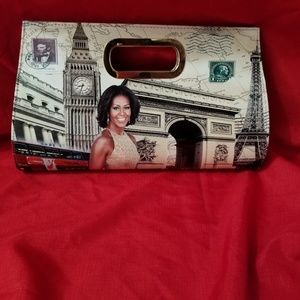 GORGEOUS MICHELLE OBAMA CLUTCH